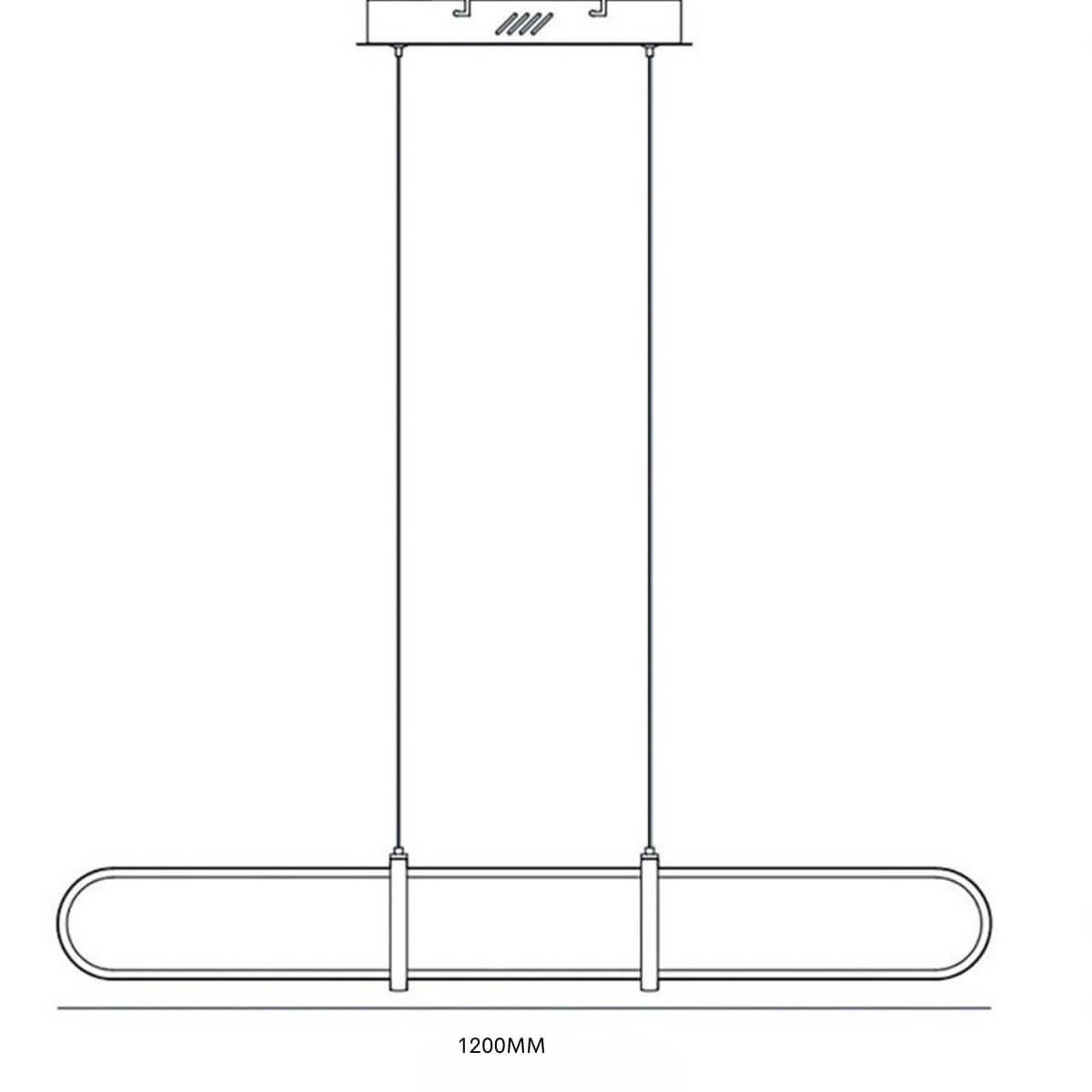 Luminex Linear LED Bar Pendant 1200mm