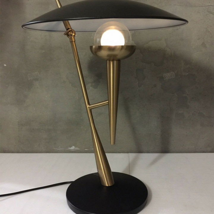 Lumino microphone-shaped modern bedside table lamp, contemporary design for stylish bedroom lighting