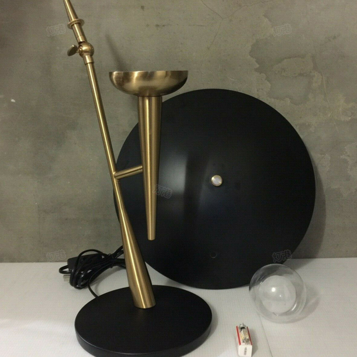 Lumino microphone-shaped modern bedside table lamp, contemporary design for stylish bedroom lighting