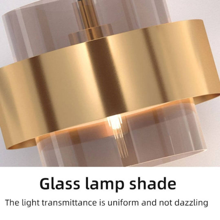 Lumos chandelier light in Australia featuring a glass lampshade with uniform light transmittance, providing soft, non-dazzling illumination and a refined, modern aesthetic.
