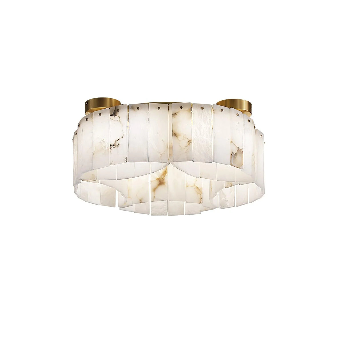 Luxe Alabaster Brass Ceiling Lamp - Pre Order