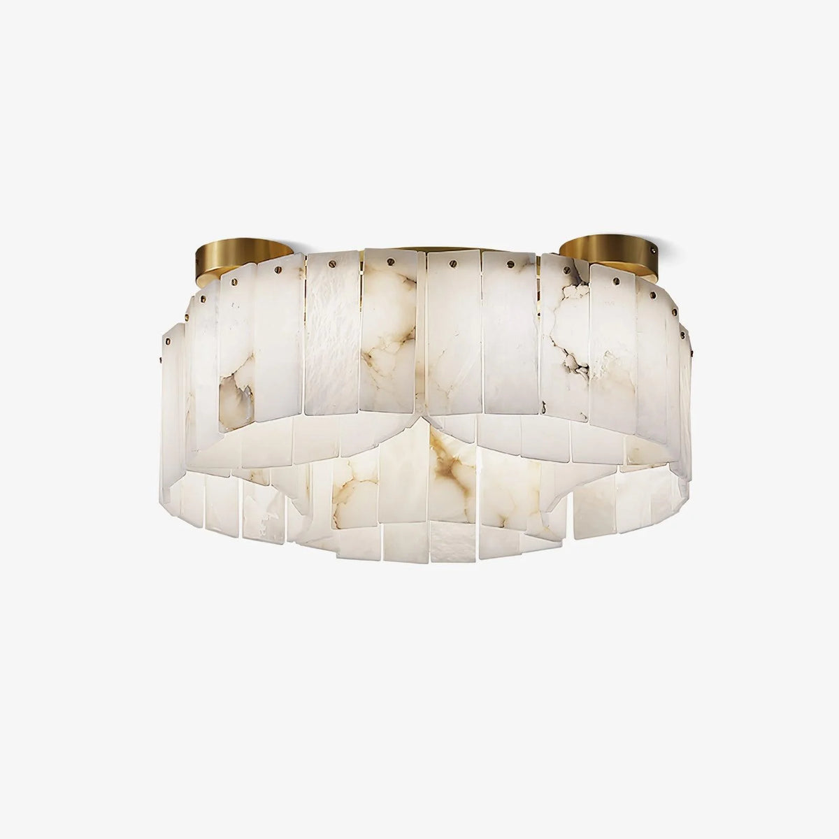 Luxe Alabaster Brass Ceiling Lamp - Pre Order