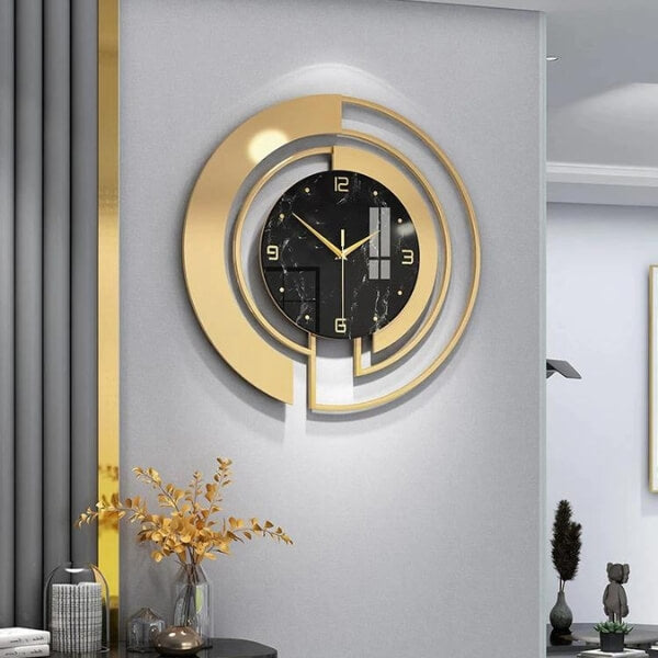 Luxury-fireplace-wall-clock-Chandeliers-lights-Elegant-interior-australia