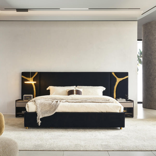 Luxx bed design in an elegant interior setting – modern bedroom furniture with stylish detailing and comfortable bedding