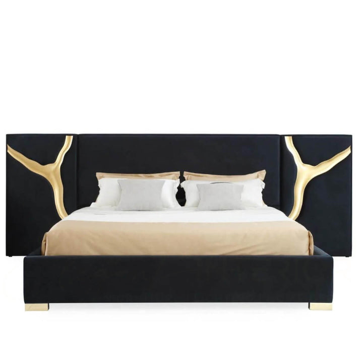 Luxx bed design showcased in a sophisticated interior – contemporary bedroom setup with elegant décor and cozy bedding