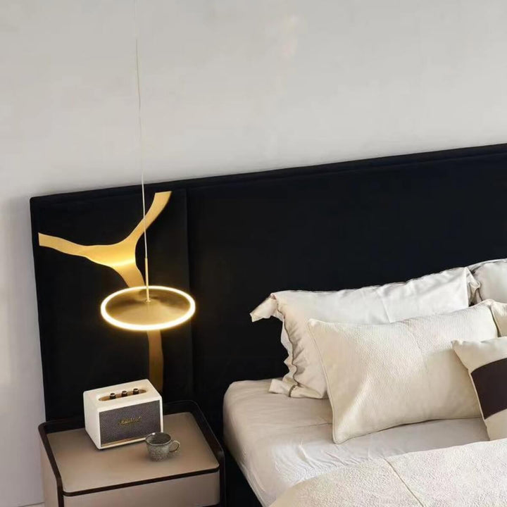 Left side view of Luxx bed design in an elegant interior – showcasing sleek modern frame, plush bedding, and sophisticated décor