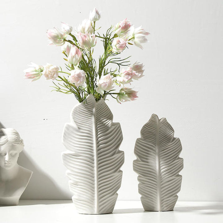 Modern maple leaf styled vases for floral arrangements