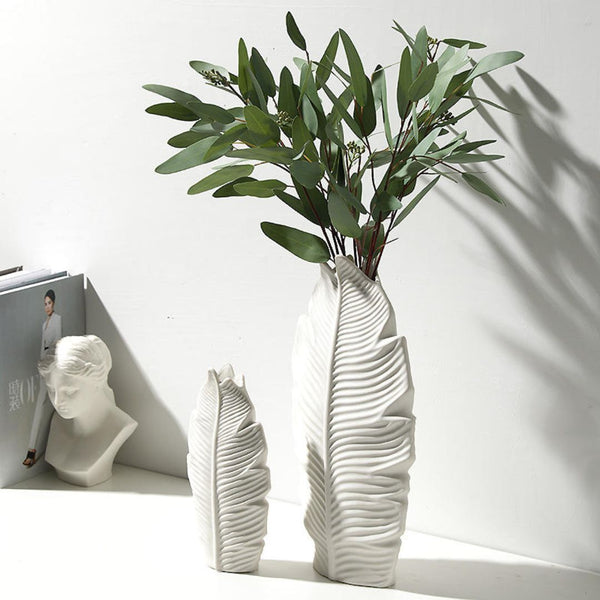 Decorative maple leaf flower vase set for home decor