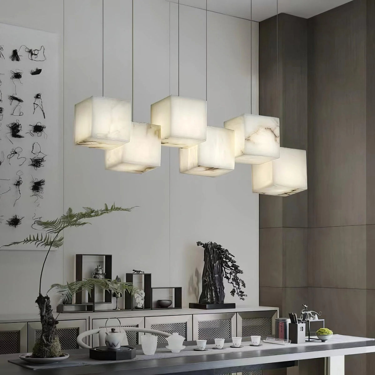 Alabaster Box Chandelier - Pre Order