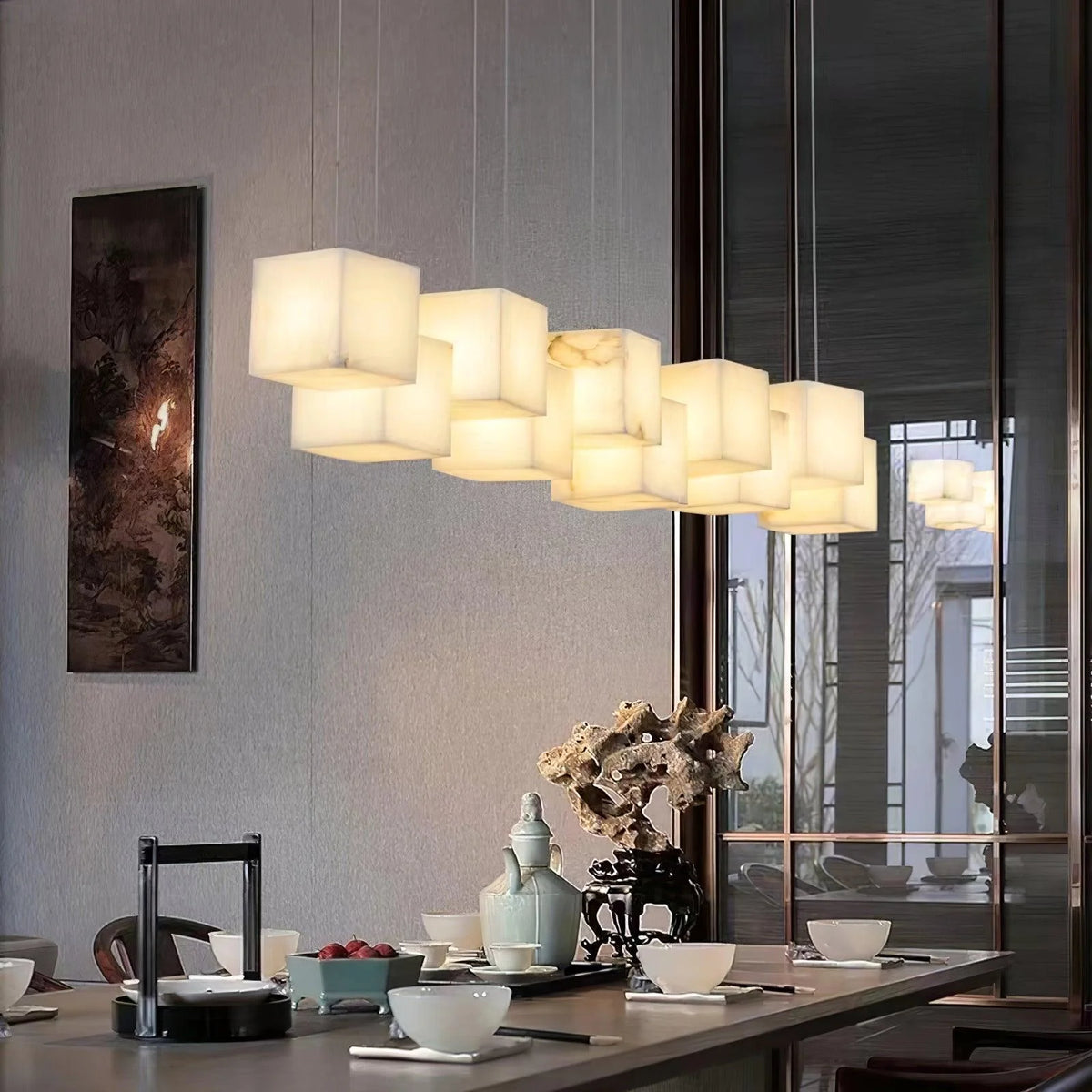 Alabaster Box Chandelier - Pre Order