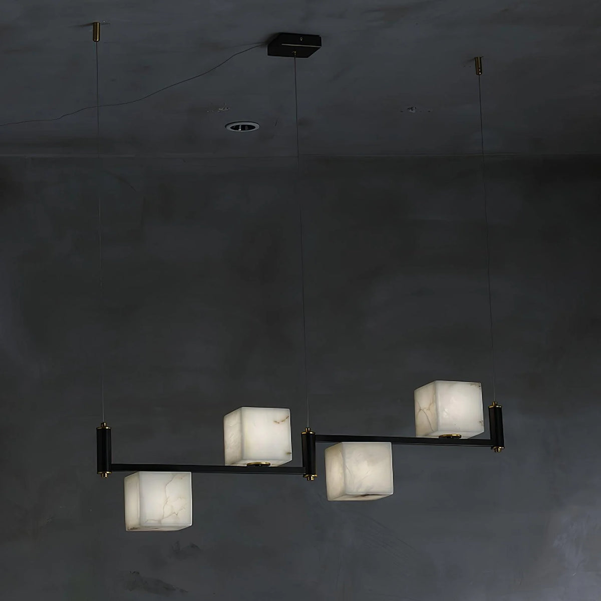 Alabaster Square Box Chandelier - Pre Order