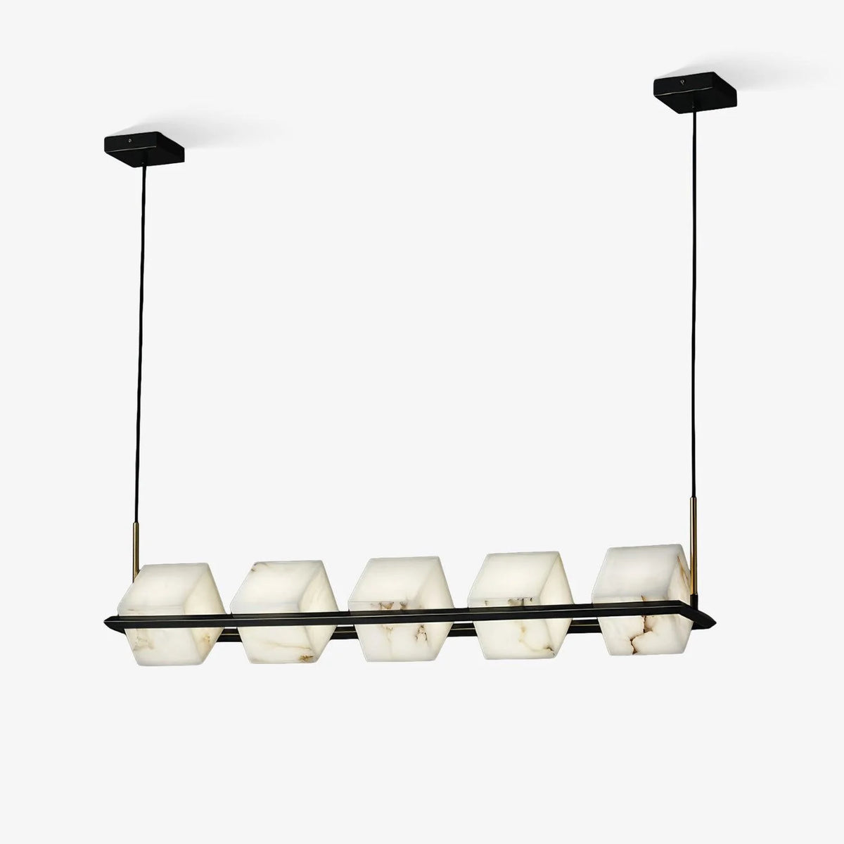 Alabaster Square Box Chandelier - Pre Order