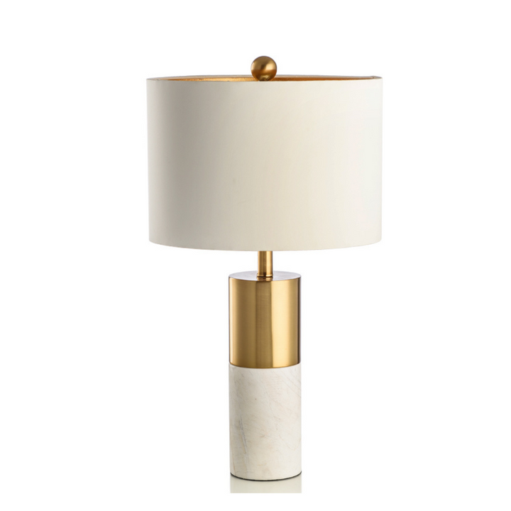 Modern Marmar lamp featuring a solid marble base and minimalist silhouette