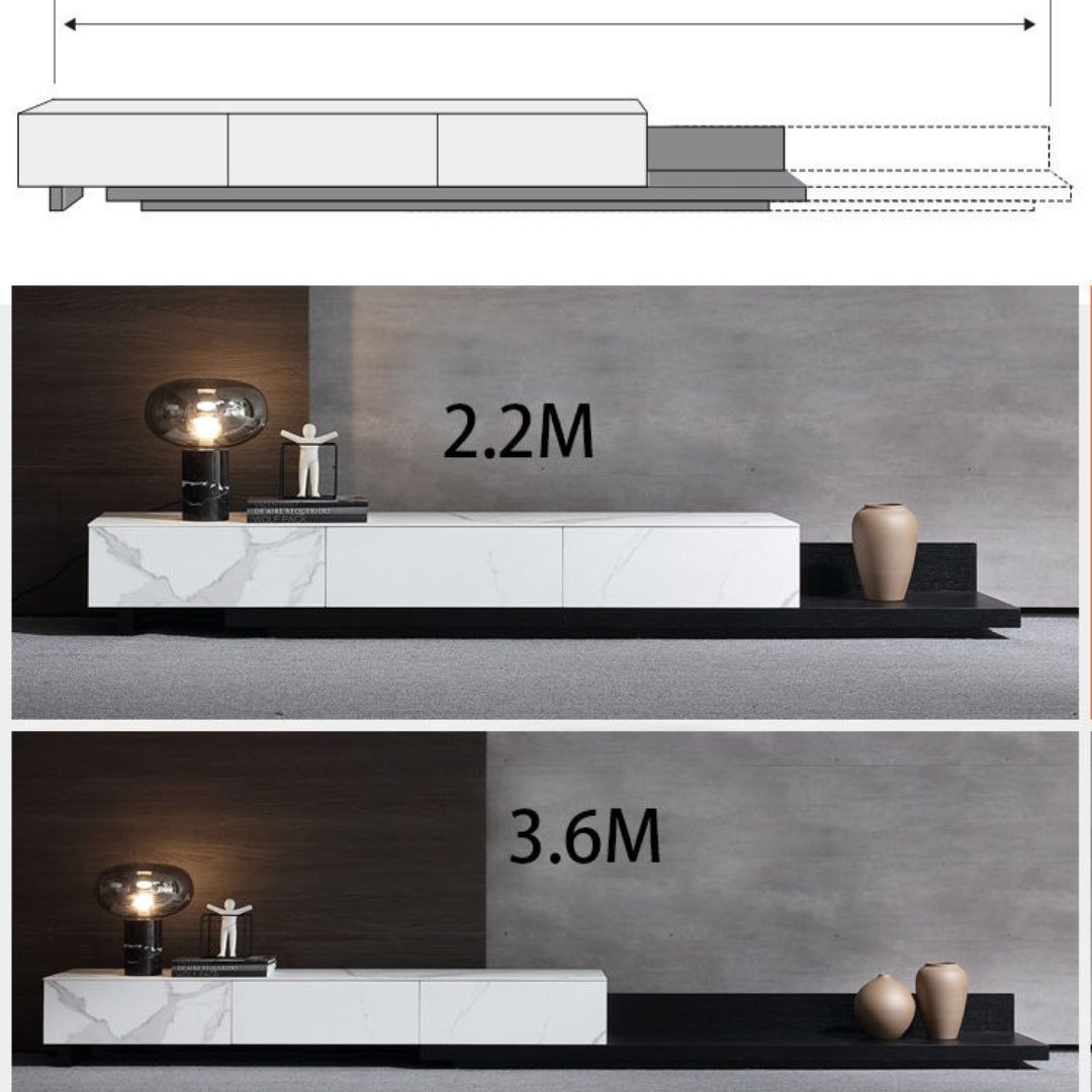 Media Haven Extendable Tv Unit-Solid Wood