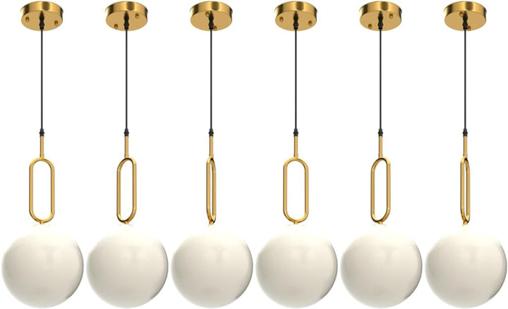 Modern ball pendant hanging light with sleek design, providing ambient illumination for contemporary interiors