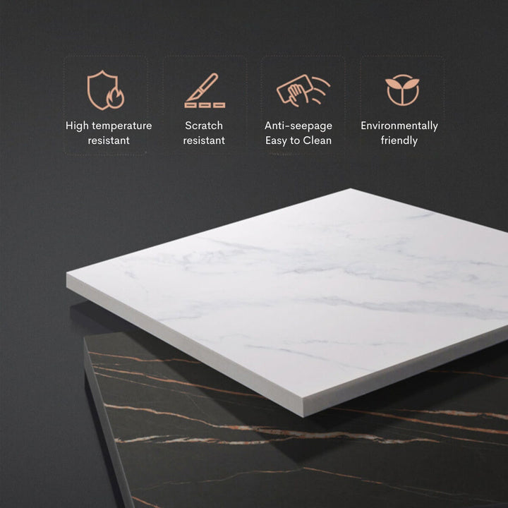 Monument modern side table with high-temperature resistance, scratch resistance, and easy cleaning