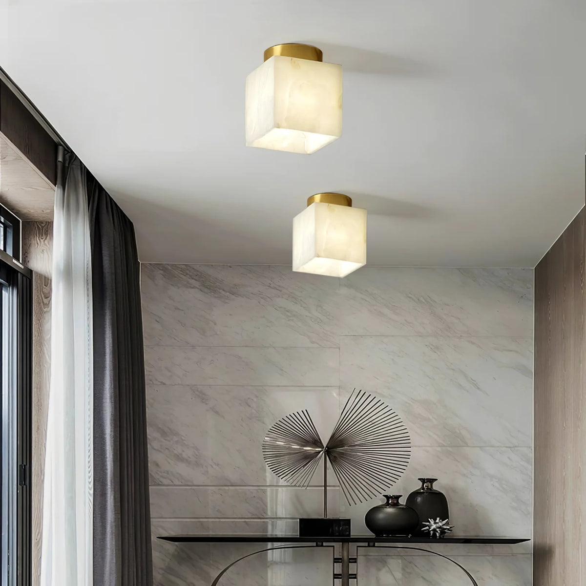 Moon Alabaster Ceiling Light - Pre Order