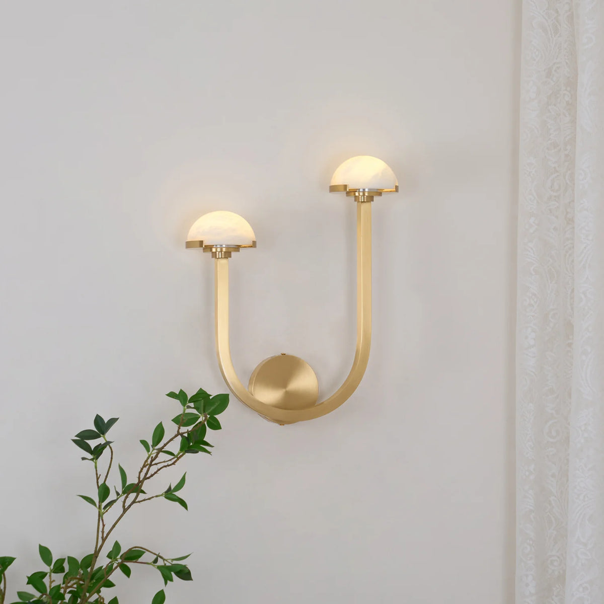 Mushroom Alabaster Wall Lamp - Pre Order