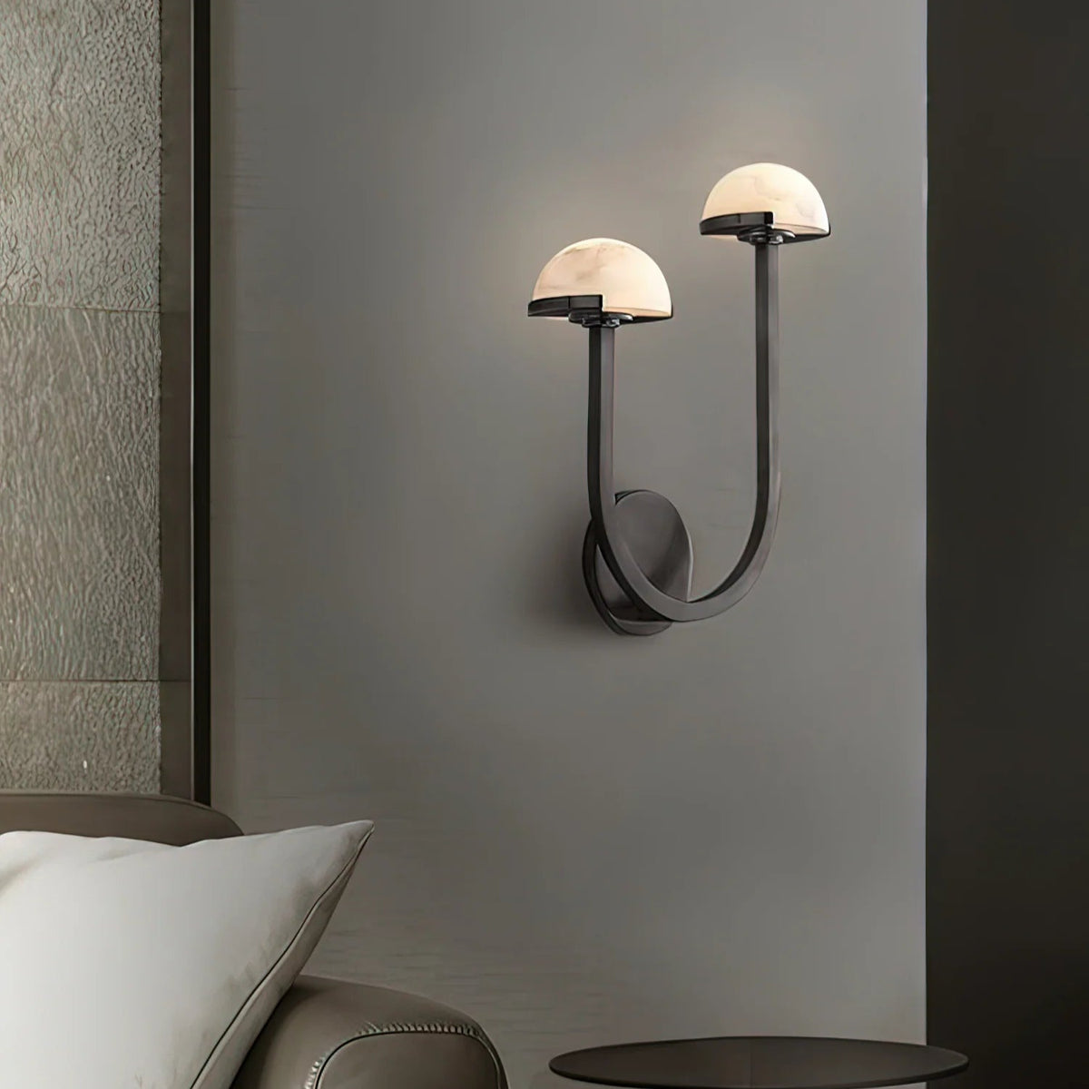 Mushroom Alabaster Wall Lamp - Pre Order