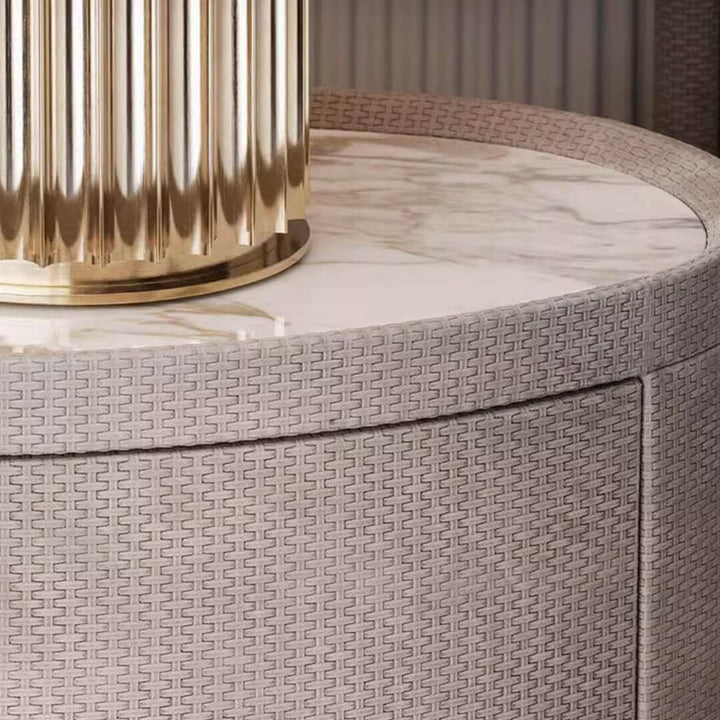 Close view of Nightfall Nook custom-made bedside table, showcasing sleek design and quality craftsmanship