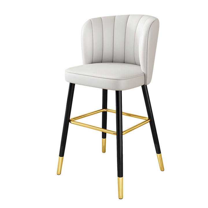 Front view of Noah bar stools by Elegant Interior – modern stylish seating with cushioned seats and sleek frame design