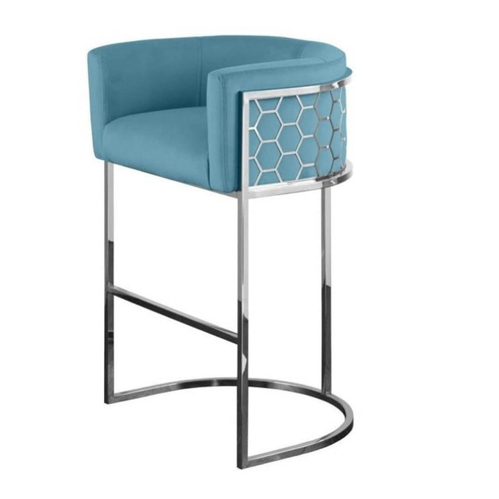 Minimalist metal steel Nordic bar stool designed for stylish and durable seating