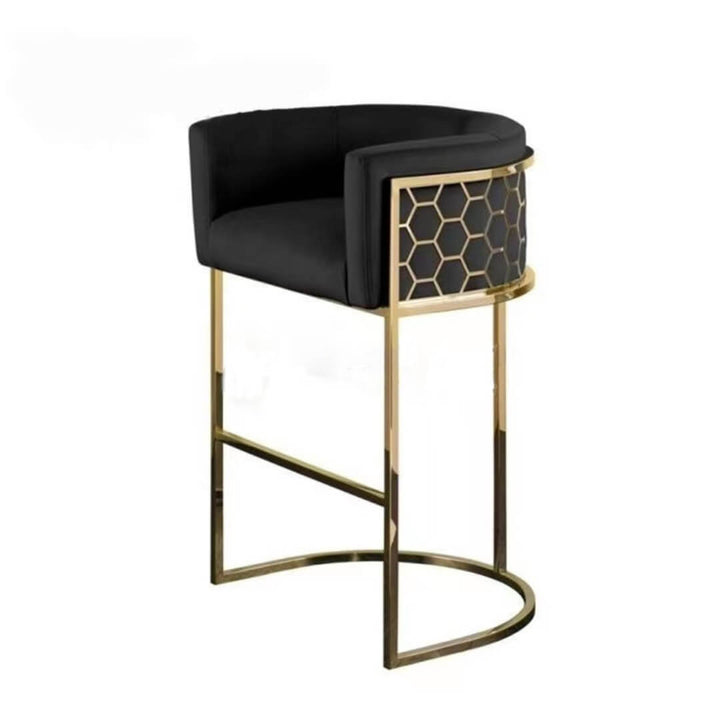 Size guide for Nordic metal bar stool designed for stylish and functional seating