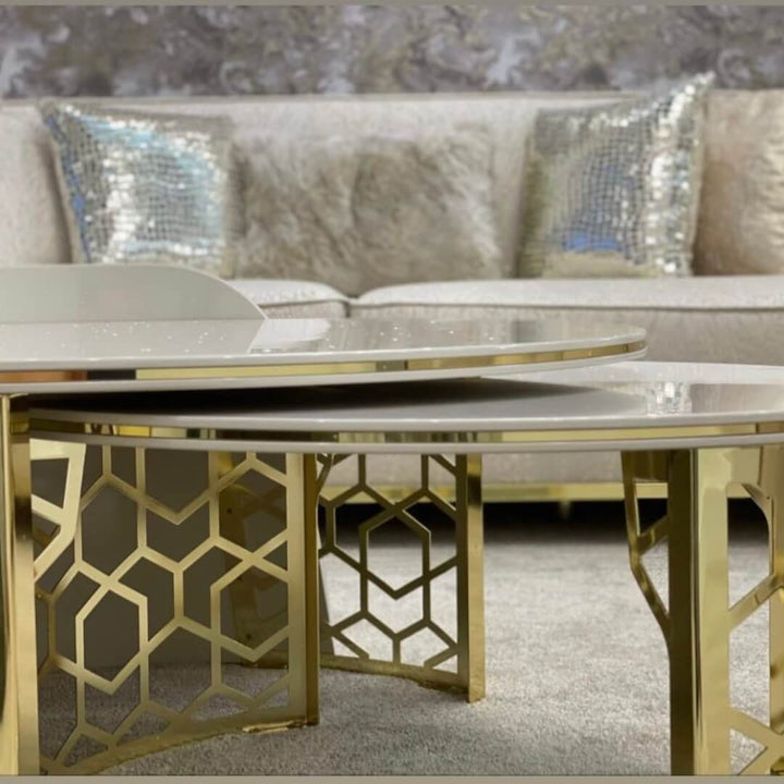 Detail view of Nordic coffee table showcasing wood grain and minimalist craftsmanship