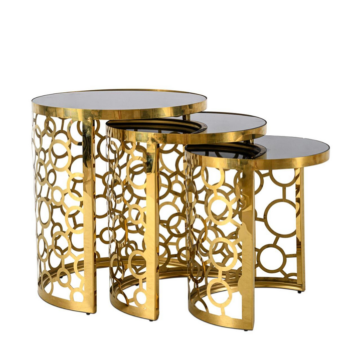 Nordic side table model 2 with open design, minimalist style and natural wood finish for modern spaces