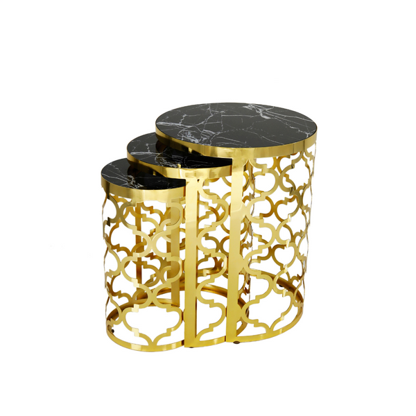 Nordic side table front view, minimalist design with natural wood finish for modern interiors