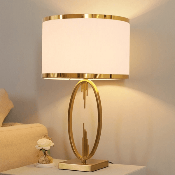Stylish Nova copper bedside lamp  for elegant bedroom decor