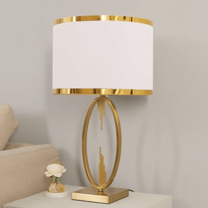 Stylish copper bedside lamp perfect for contemporary bedroom decor