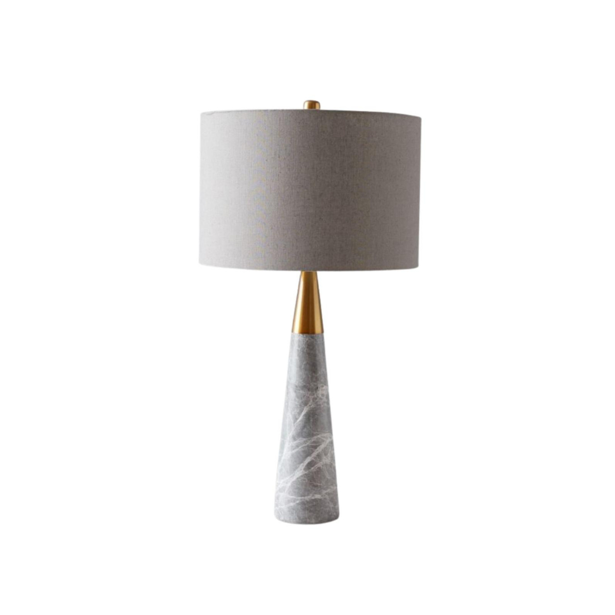 Nova Grey Cone Marble Table Lamp