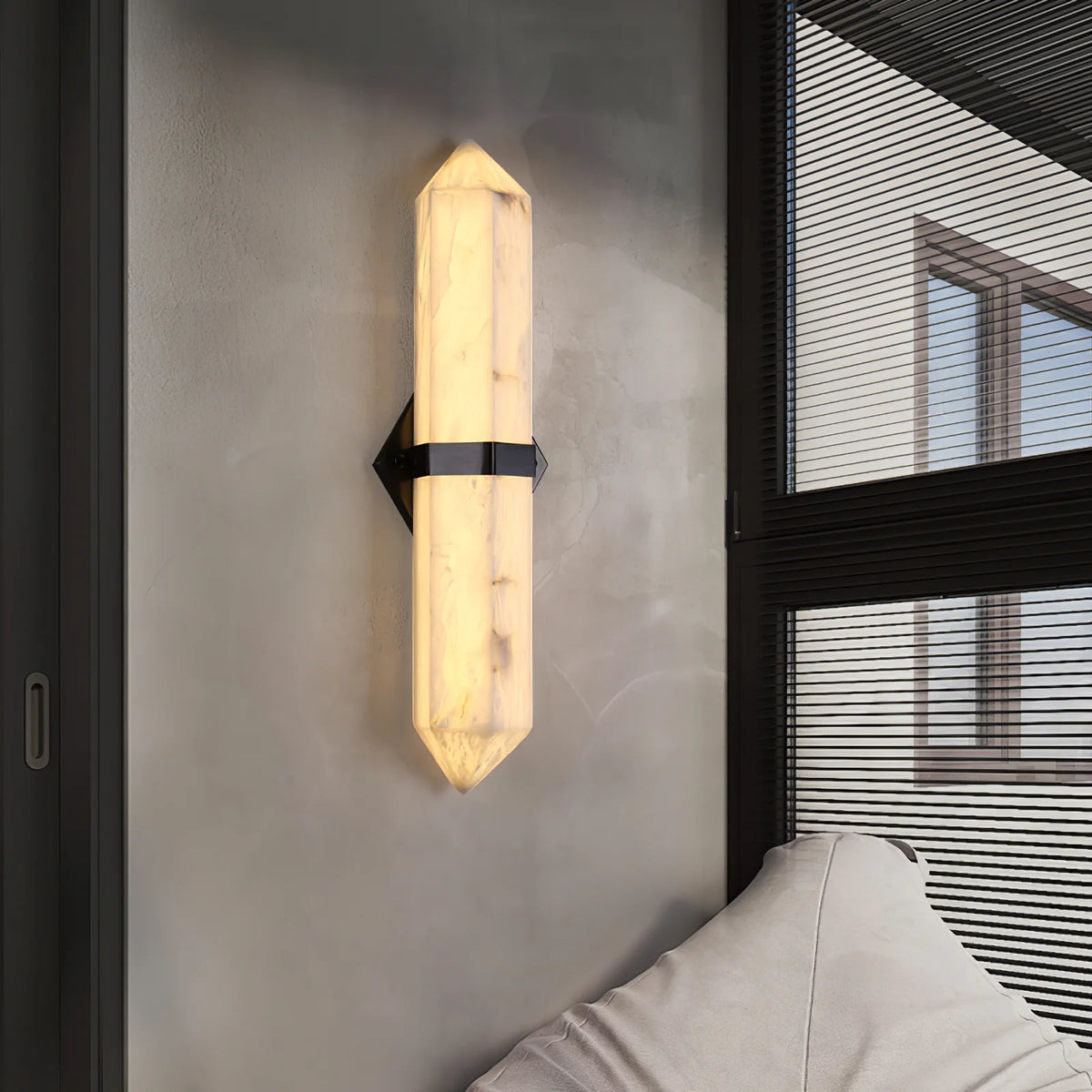 Alabaster Obelisk Wall Sconce - Pre Order
