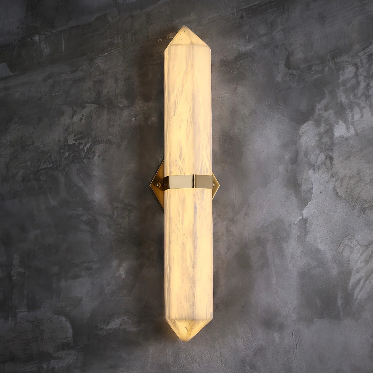 Alabaster Obelisk Wall Sconce - Pre Order