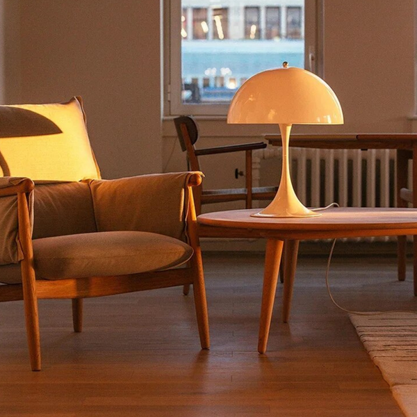 Orelli umbrella-shaped LED bedside table light, unique modern design for stylish ambient lighting