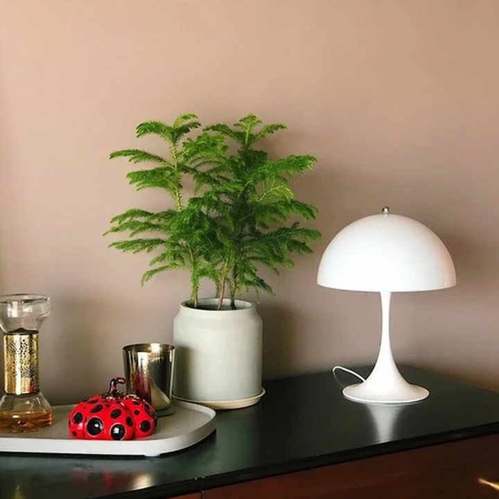 Orelli umbrella-shaped LED bedside table light, stylish modern design for cozy and elegant lighting