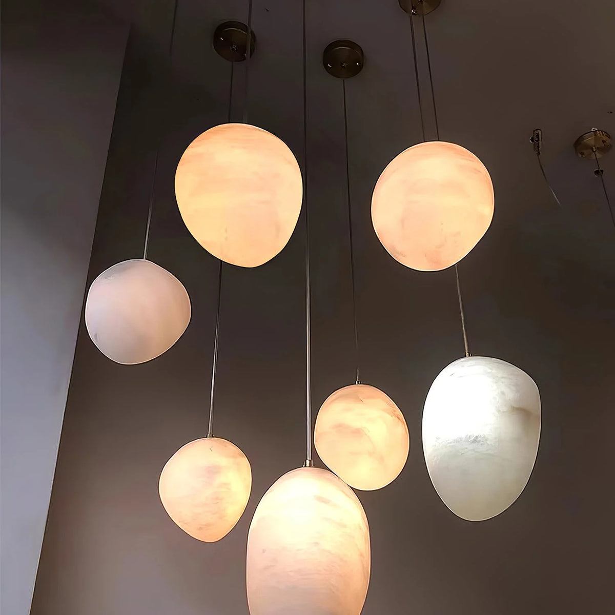 Pebbles Alabaster Pendant Lamp - Pre Order