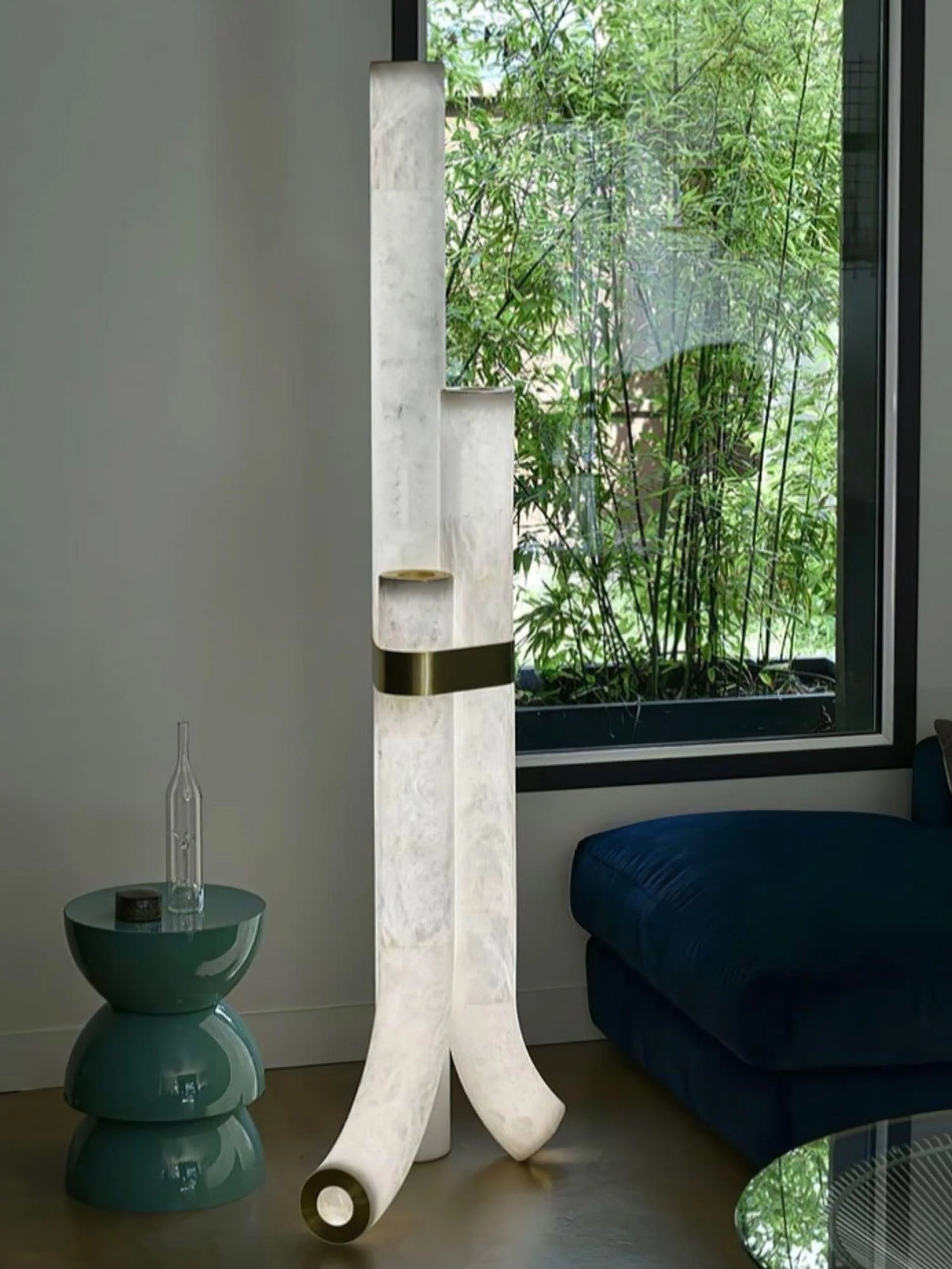 Piped Alabaster Floor Lamp - Pre Order