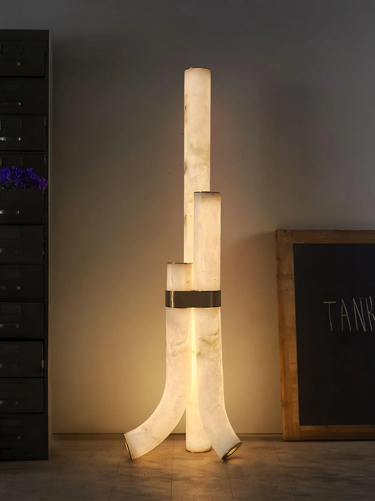 Piped Alabaster Floor Lamp - Pre Order