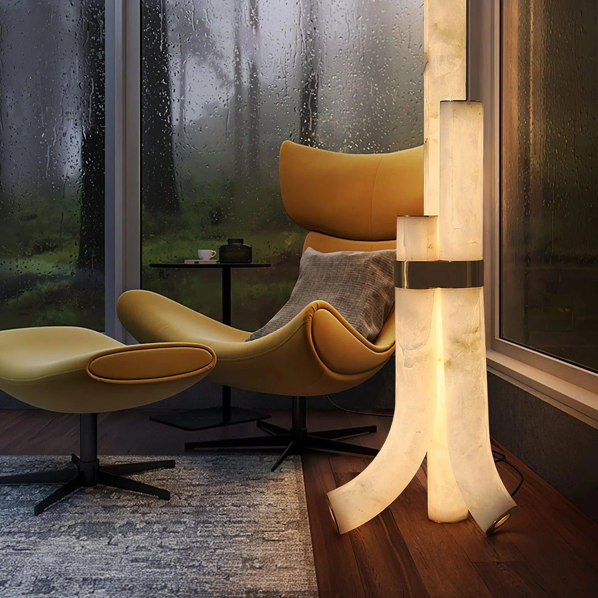 Piped Alabaster Floor Lamp - Pre Order
