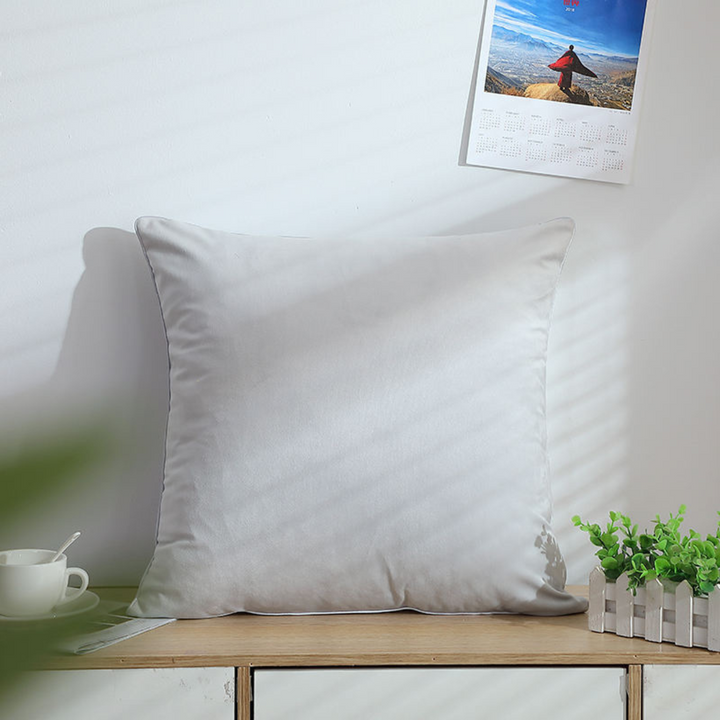 Plush Paradise cushion in white, soft decorative pillow adding comfort and style to modern interiors