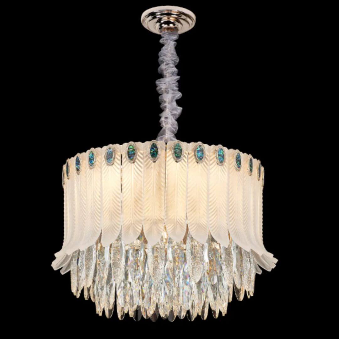 Front View of Polaris Chandelier Light – Elegant Modern Ceiling Lighting Fixture