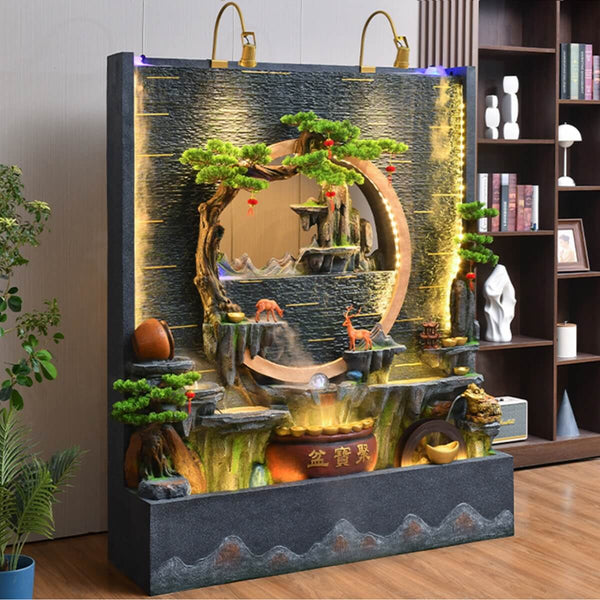 Pondmax indoor-outdoor water feature showcasing sleek design and tranquil flow for elegant interiors