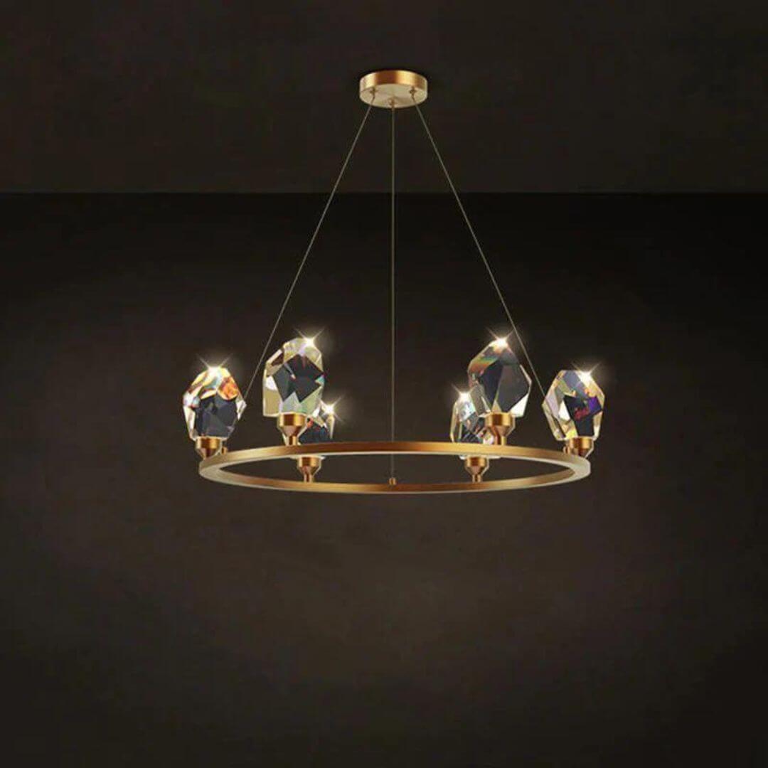 Electro Round Diamond Shape Chandelier Light 1