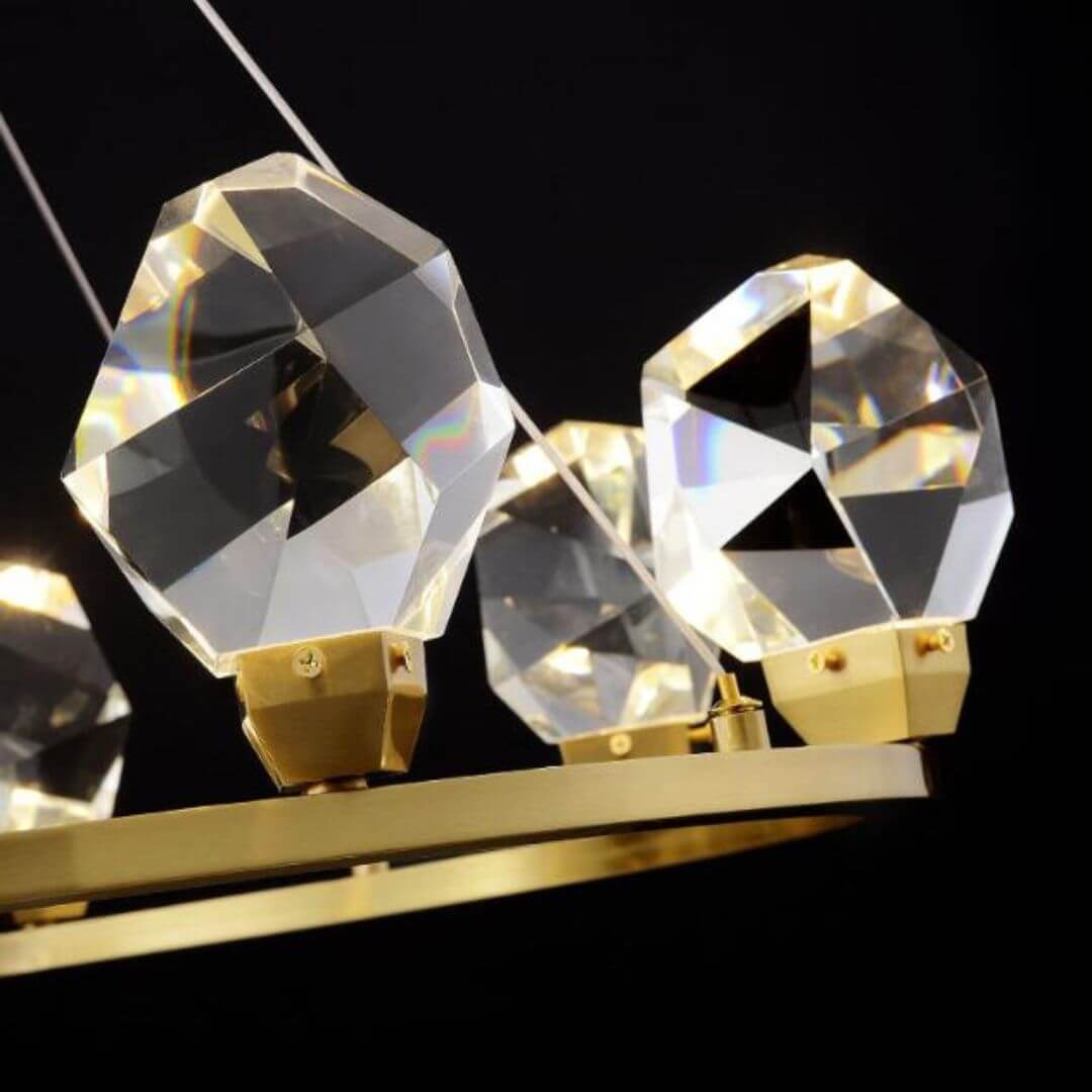 Electro Round Diamond Shape Chandelier Light 9