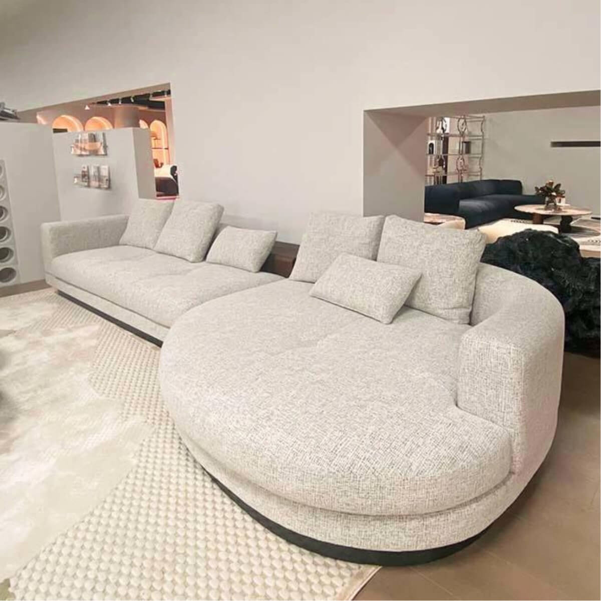 Radiant Realm designer sofa with sleek modern design