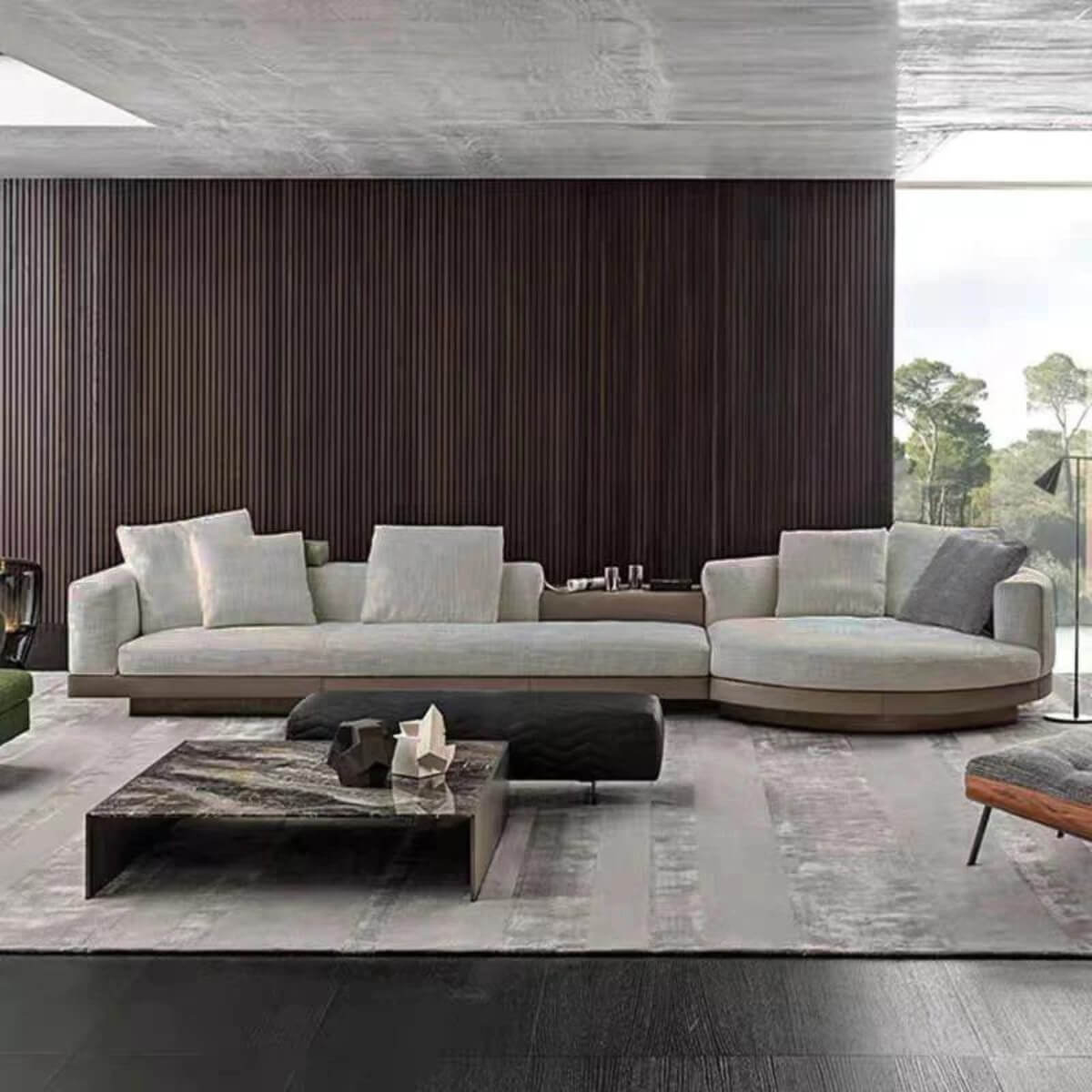 RadiantRealm designer sofa with modern sleek design for luxury living rooms