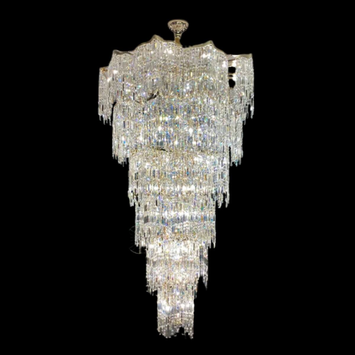 RainDrop-Large Chandelier- K9 Crystals