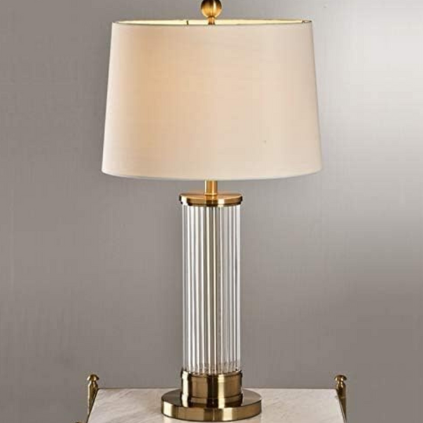 Reneva crystal-based bedside table lamp, elegant design with sparkling details for luxurious interiors
